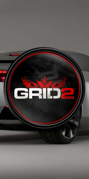 賽車上的備胎蓋帶有 GRID 2 標誌 — Pixel 3 壁紙