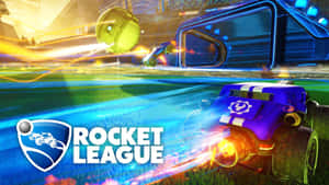 Rocket League 遊戲場景，賽車在場地上追逐球。 — 火箭 壁紙
