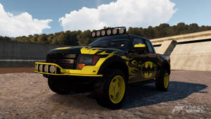 Forza Horizon 2遊戲環境中的蝙蝠俠主題皮卡車 — 極限競速 地平線 4 壁紙