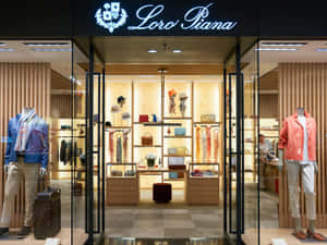 Loro Piana豪華時裝店，有人體模型和配飾架。 — 東京喰種風格 壁紙