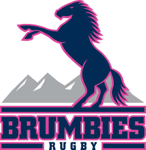 Brumbies Rugby 標誌，包含一匹在山脈上揚起的馬。 — Pixel 10 Pro Fold 壁紙
