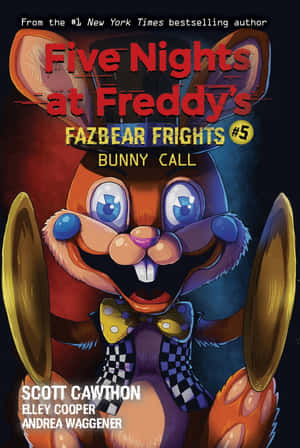 來自《Five Nights at Freddy's》書籍封面的Fazbear兔子角色，擁有大眼睛和格子領結。 — Huawei MatePad 11.5 (2025) 壁紙