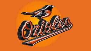 Orioles棒球隊標誌，有一隻鳥棲息在風格化的字母上。 — 巴爾的摩金鶯 壁紙