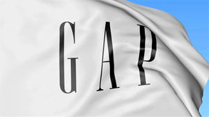 藍天中飄揚的白色GAP旗幟 — Off white 標誌 壁紙