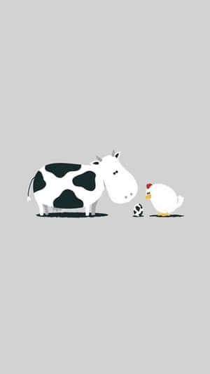 瘋狂圖片 — 乳牛花紋 壁紙