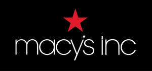 Macy's Inc 標誌，黑色背景上白色文字上方有紅色星星 — Off white 標誌 壁紙
