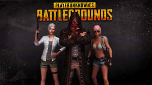 三個身穿戰鬥裝備的 PUBG 遊戲角色為宣傳圖片擺姿勢。 — 1920x1080 壁紙