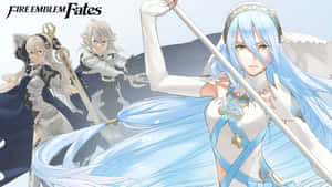 三名身穿奇幻鎧甲的動漫戰士，手持武器準備戰鬥。 — 電玩遊戲 GIF 壁紙