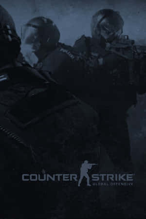 三名身穿戰術裝備的士兵，帶有Counter Strike Global Offensive標誌。 — 電玩遊戲 GIF 壁紙