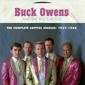 Buck Owens 和 the Buckaroos 穿著閃亮西裝的復古專輯封面。 — 專輯封面 壁紙