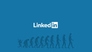 從人類形象到LinkedIn標誌的進化過程。 — 領英 壁紙