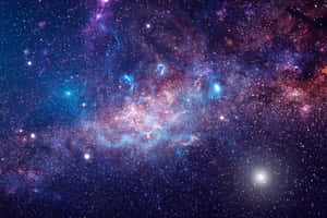 充滿活力的宇宙星雲，在深空中閃爍的星星和旋轉的雲層。 — 太空 壁紙