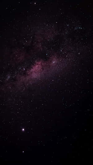 銀河系中帶有粉紅色和紫色星雲以及無數星星的夜空。 — 粉紅閃光 壁紙