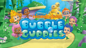 Bubble Guppies 角色在歡快的水下叢林場景中。 — 泡泡小隊 壁紙