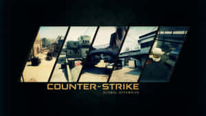 《Counter-Strike Global Offensive》遊戲地圖場景，城市戰鬥環境。 — 電玩遊戲 GIF 壁紙