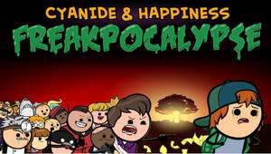 Cyanide & Happiness 角色在日落時面對核爆炸。 — 氰化物與快樂 壁紙
