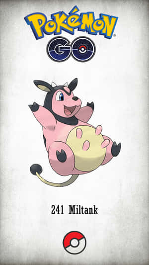 來自 Pokémon GO 遊戲的大奶罐寶可夢角色，附有精靈球標誌。 — 遊戲玩家標誌 壁紙