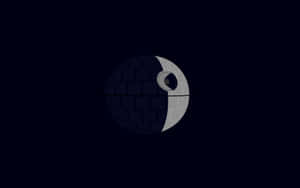 在黑色背景上照亮的《星際大戰》死星 — 三星Galaxy 壁紙
