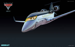 來自迪士尼·皮克斯《汽車總動員2》的微笑動畫飛機角色。 — 迪士尼汽車總動員 壁紙