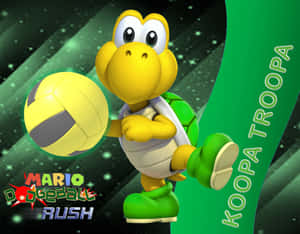 慢慢龜在遊戲場景中拿著排球。 — 酷炫烏龜 壁紙