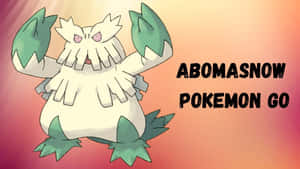 阿勃梭魯 Pokemon GO 角色插圖，帶漸變背景和文字。 — 電玩遊戲 GIF 壁紙
