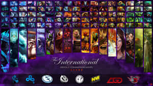 來自The International 2014錦標賽活動的Dota 2英雄頭像。 — 電玩遊戲 GIF 壁紙