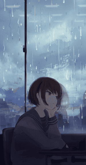 悲傷動漫背景
