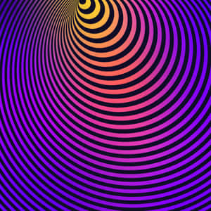 充滿活力的催眠螺旋，帶有漸變色彩，創造視覺錯覺。 — iPad Pro 12.9 壁紙