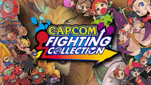 Capcom Fighting Collection 標誌與周圍的動漫角色。 — 部落衝突：皇室戰爭 壁紙