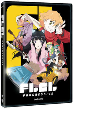 Frieren Progressive的動畫DVD封面，展示拿著吉他和滑板車的角色。