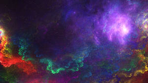 色彩繽紛的宇宙星雲，帶有旋轉的氣體和遙遠的恆星。 — 太空 壁紙