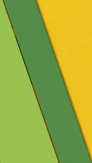 帶有對角線綠色和黃色條紋的抽象幾何圖案。 — Material Design 壁紙