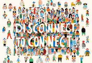 插圖人物形成短語 disconnect to connect。 — 首頁 壁紙