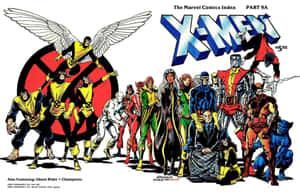 X-Men 超級英雄團隊插圖，色彩大膽，姿勢動態。 — DC漫畫 壁紙