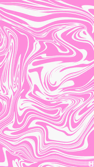 抽象粉紅和白色漩渦圖案設計 — 美學粉色GIF 壁紙