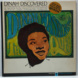 Dinah Washington 的《The Queen》專輯封面，採用大膽多彩的字體和風格化肖像。 — 音樂 壁紙
