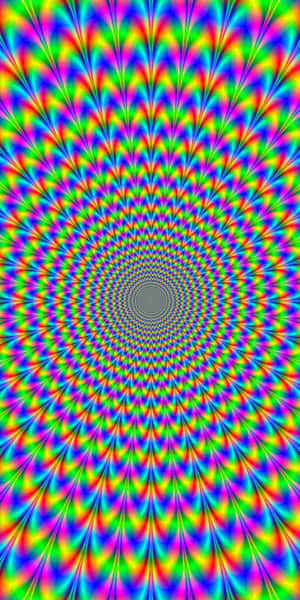 充滿活力的彩虹螺旋圖案，產生催眠般的視覺效果。 — 抽象 壁紙