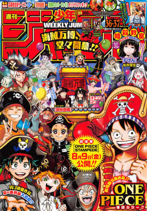 《One Piece》動畫角色以海賊服飾，用氣球和鮮豔色彩慶祝節日。 — iPad Air 11 壁紙
