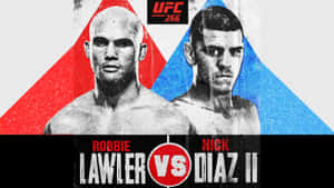 UFC 266海報，展示Robbie Lawler和Nick Diaz II對決。 — 終極格鬥冠軍賽 壁紙