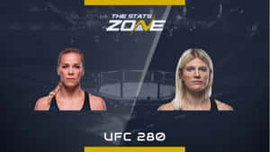 UFC 280宣傳圖像中的兩位女性MMA拳手。 — 女主角 壁紙