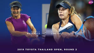 兩位女網球選手在2019年豐田泰國公開賽的職業比賽中競爭。 — 運動 壁紙