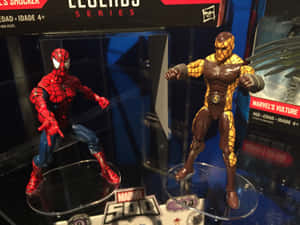 蜘蛛人與禿鷹Marvel可動人偶展示包裝。 — 閃電麥坤 壁紙