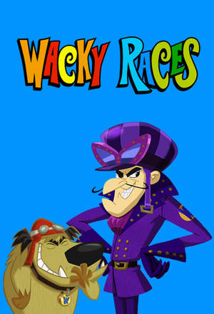 兩個來自《Wacky Races》的動畫角色頑皮地微笑。 — 湯姆與傑利卡通 壁紙