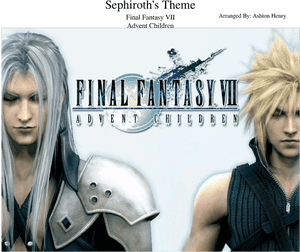 兩個 Final Fantasy VII Advent Children 角色，表情嚴肅。
