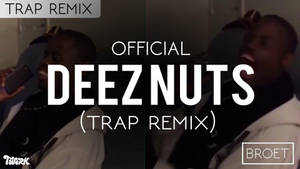 兩個男人為「Deez Nuts Trap Remix」音樂影片的文字疊加而大笑