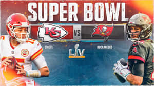 Super Bowl LIV對決，由堪薩斯城酋長隊和坦帕灣海盜隊的四分衛領銜。 — 超級盃 壁紙