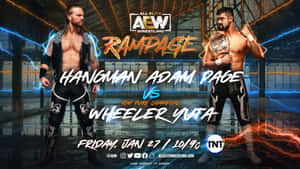 摔角手 Hangman Adam Page 和 Wheeler Yuta 在冠軍賽宣傳片中。 — 運動 壁紙