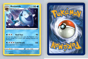 兩張 Pokémon 集換式卡牌，一張有 Arctovish，另一張有精靈球標誌。 — 寶可夢傳說 阿爾宙斯 壁紙