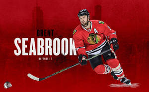 Brent Seabrook 芝加哥黑鷹隊冰球運動員在冰上行動。 — 運動 壁紙