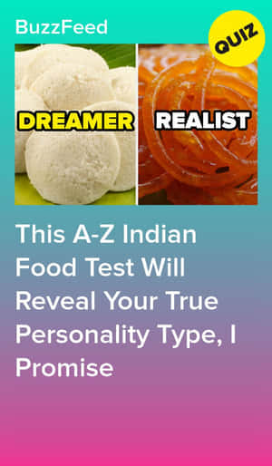 BuzzFeed 測驗圖形，包含夢想家 ladoo 和現實主義者 jalebi 食物。 — 搞笑迷因 壁紙